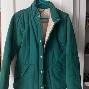 REI green puffer jacket- NWOT